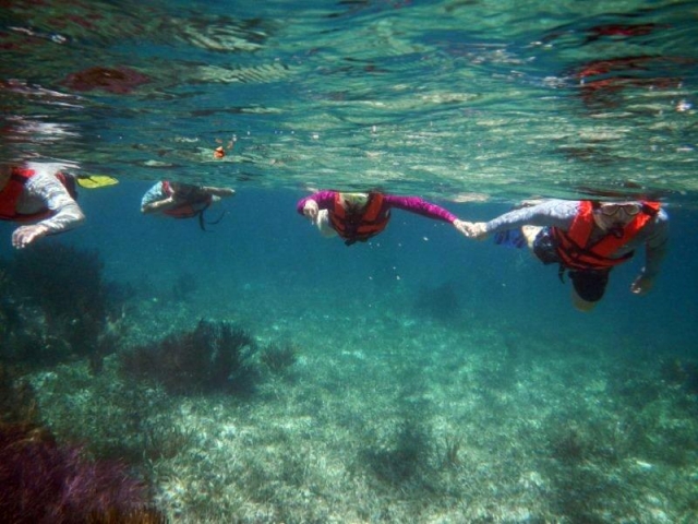  Snorkeling with friends 